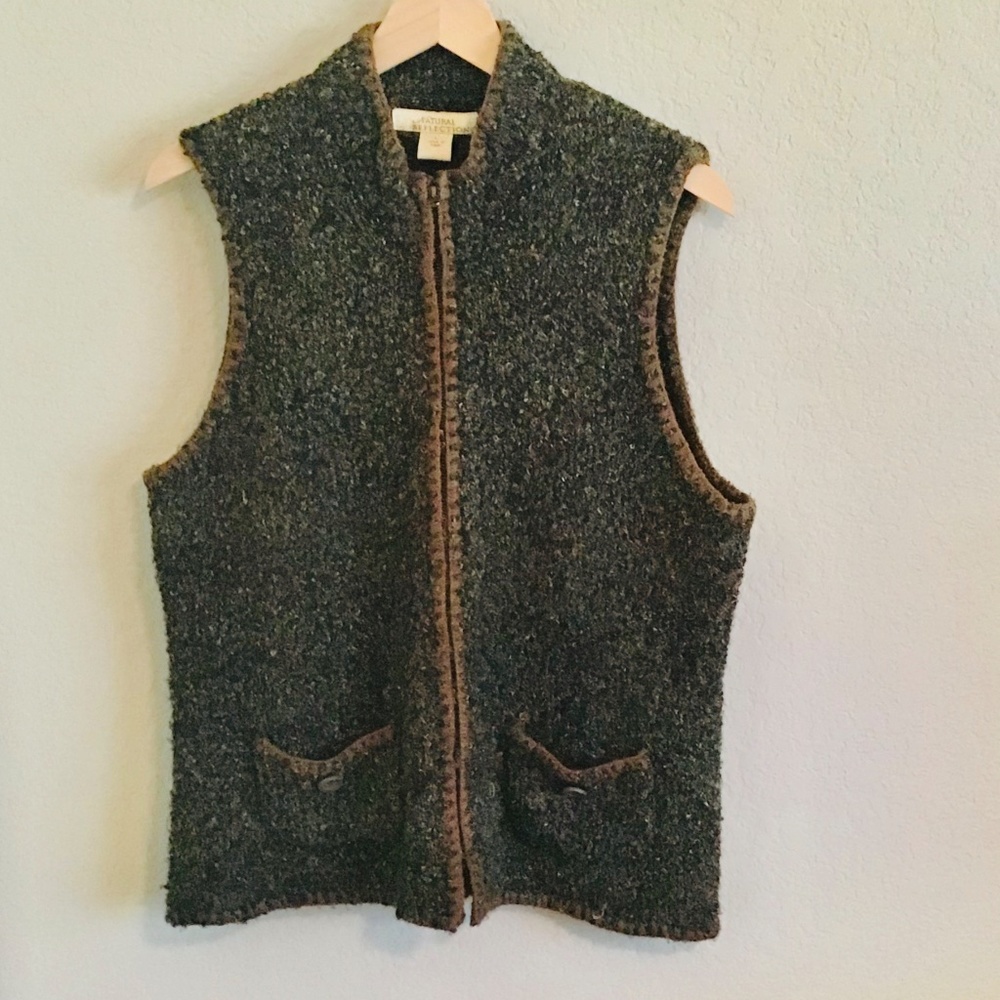 Natural Reflections knit vest